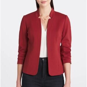 41 Hawthorne Stella Nothced Collar Ponte Blazer Pink Office Work Wear Stitch Fix